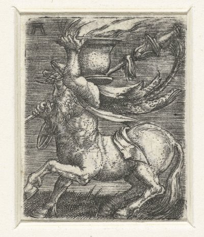 Centauro carrega um pote de fogo de Albrecht Altdorfer