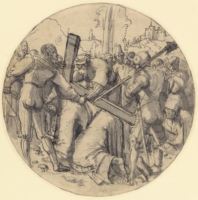 Cristo a carregar a cruz de Albrecht Altdorfer