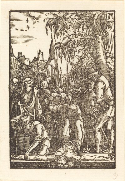 Cristo pregado na cruz de Albrecht Altdorfer