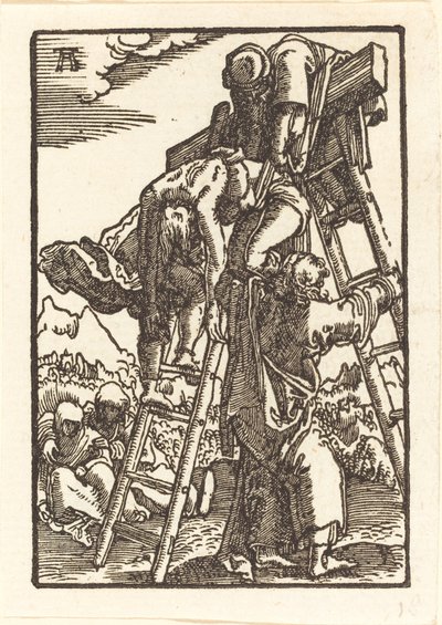 Cristo descido da cruz de Albrecht Altdorfer