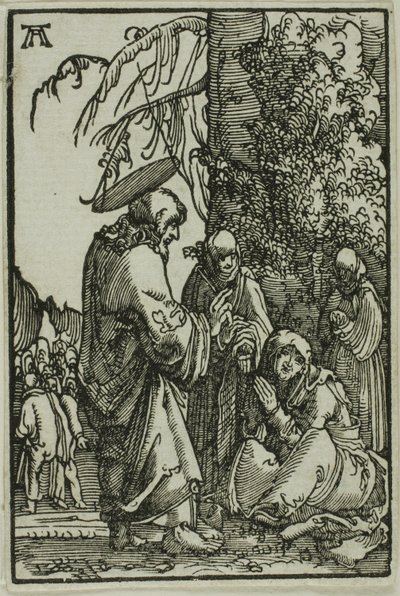 Cristo se despedindo de sua mãe, da queda e redenção do homem de Albrecht Altdorfer