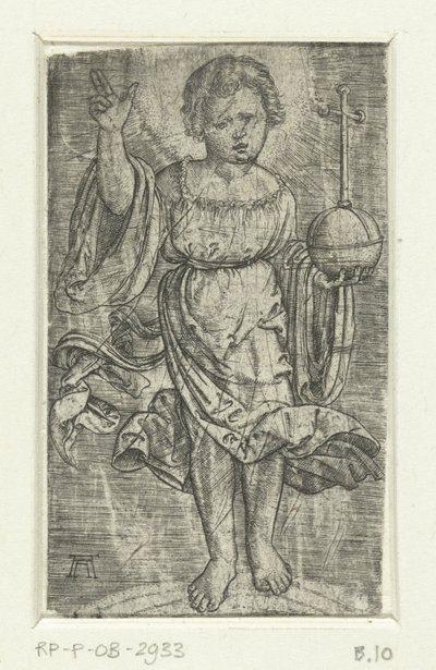 Cristo criança em um arco-íris de Albrecht Altdorfer
