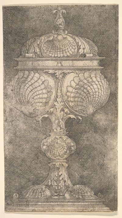 Cálice coberto com Shells.nd de Albrecht Altdorfer