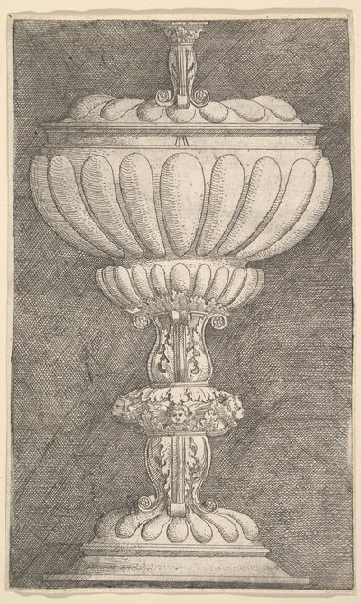 Design para um cálice coberto.nd de Albrecht Altdorfer