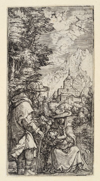 A tranquilidade durante a fuga para o Egito de Albrecht Altdorfer