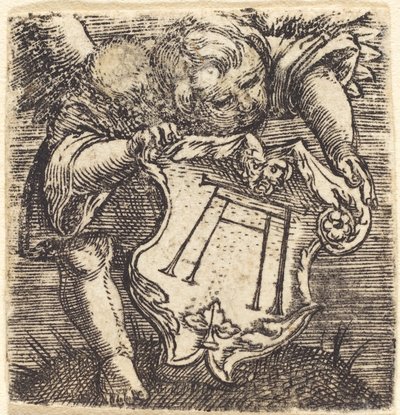 Gênios com Schram de Altdorfer de Albrecht Altdorfer