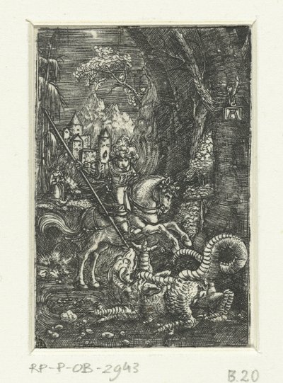 São Jorge mata o dragão de Albrecht Altdorfer