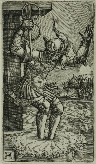 Horatius Cocles saltando no Tibre de Albrecht Altdorfer