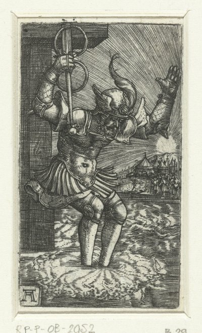Horace Cocles salta para o Tibre de Albrecht Altdorfer