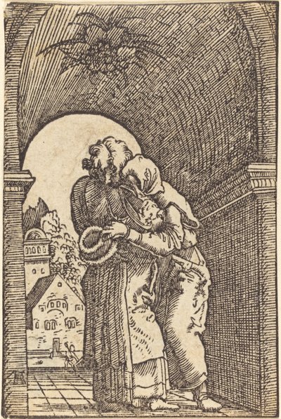Joachim abraçando Anna de Albrecht Altdorfer