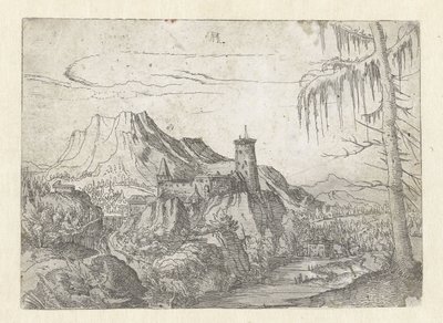 Paisagem com grande castelo de Albrecht Altdorfer