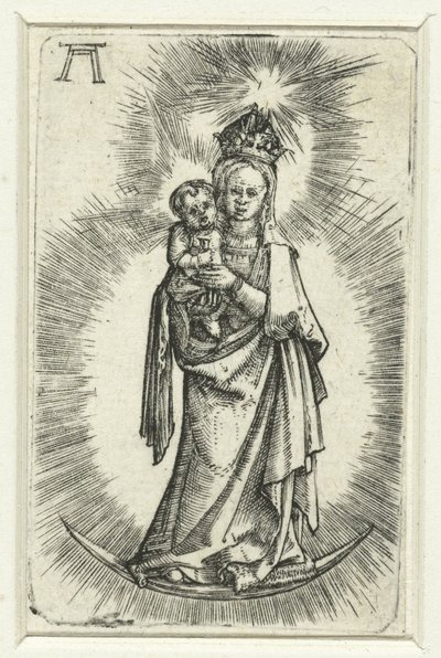 Madonna na Lua Crescente de Albrecht Altdorfer