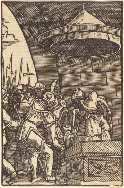 Pilatos lava as mãos de Albrecht Altdorfer
