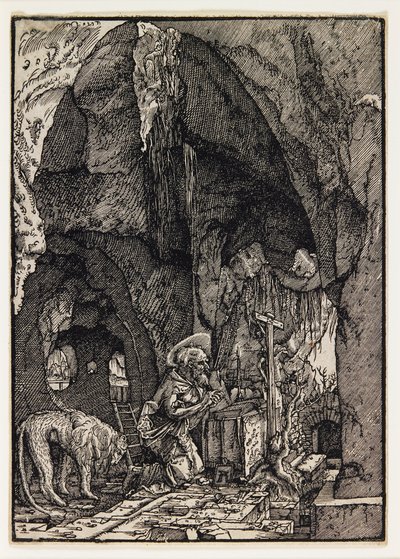 São Jerónimo numa caverna de Albrecht Altdorfer