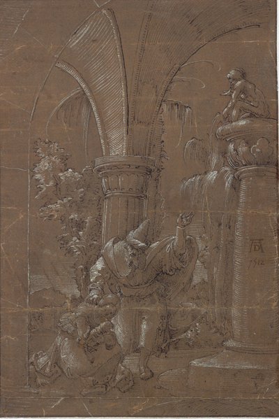 Santa Catarina de Alexandria recusando-se a adorar o ídolo (?) de Albrecht Altdorfer