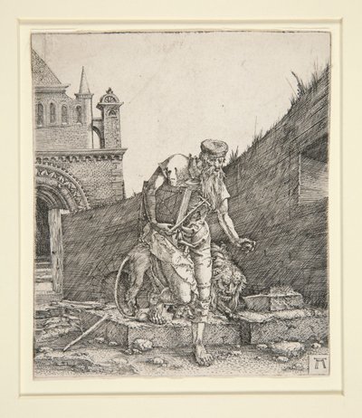 São Jerónimo junto a um Muro de Albrecht Altdorfer