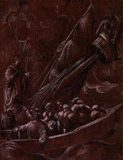 São Nicolau de Bari repreendendo a Tempestade de Albrecht Altdorfer