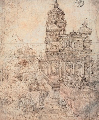 Suzanne au bain - Dessin de Albrecht Altdorfer (vers 1480-1538) de Albrecht Altdorfer
