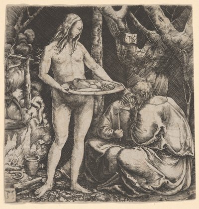 A tentação dos dois eremitas de Albrecht Altdorfer