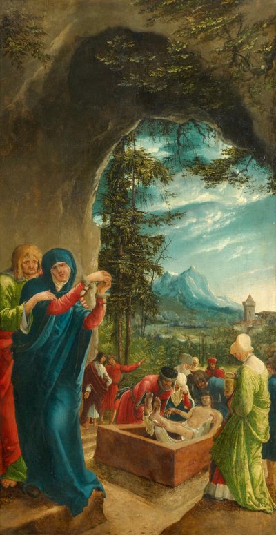 O sepultamento de Cristo, 1518 de Albrecht Altdorfer