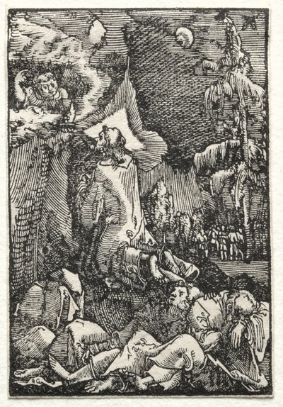 A Queda e Redenção do Homem: Chirst no Monte das Oliveiras, c. 1515 de Albrecht Altdorfer