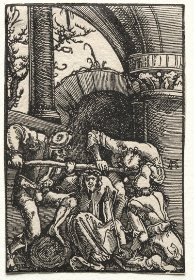 A queda e redenção do homem: Cristo coroado de espinhos, c. 1515 de Albrecht Altdorfer