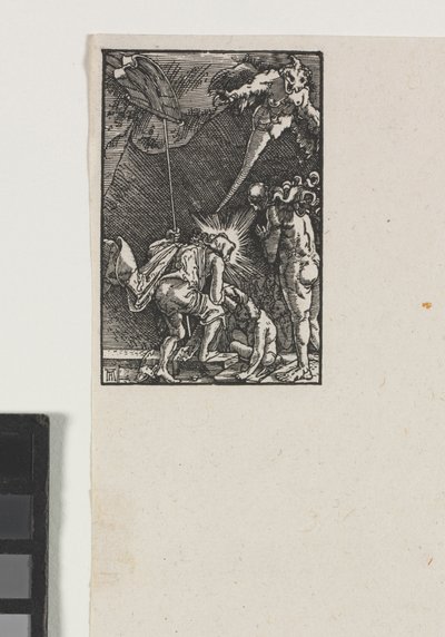 A queda e redenção do homem: Cristo descendo ao inferno, c. 1515 de Albrecht Altdorfer