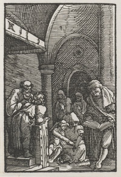 A Queda e Redenção do Homem: Cristo Disputando com os Médicos de Albrecht Altdorfer