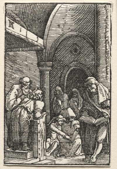 A Queda e Redenção do Homem: Cristo Disputando com os Médicos, c. 1515 de Albrecht Altdorfer