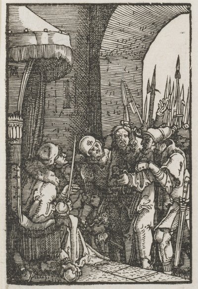 A queda e redenção do homem: Cristo diante de Pilatos de Albrecht Altdorfer