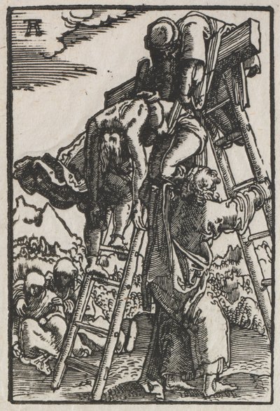 A Queda e Redenção do Homem: Descida da Cruz, c. 1515 de Albrecht Altdorfer