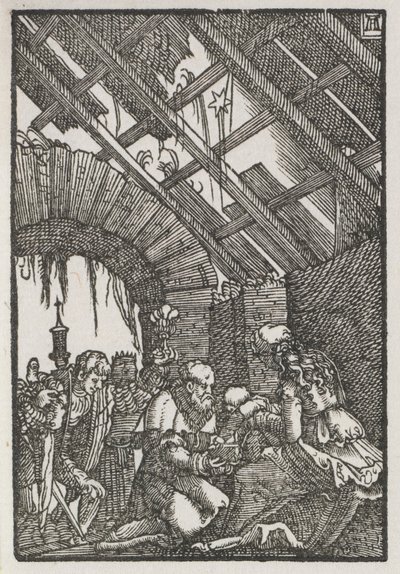 A Queda e Redenção do Homem: A Adoração dos Magos, c. 1515 de Albrecht Altdorfer