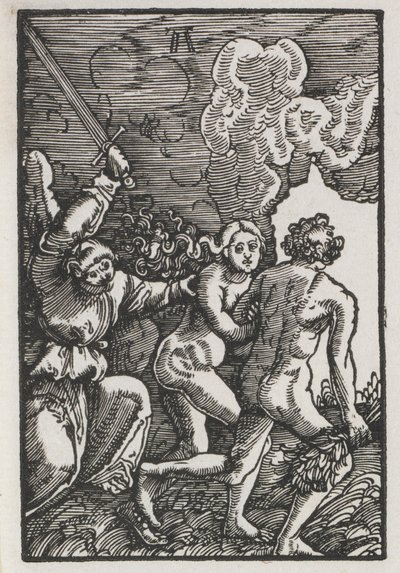 A Queda e Redenção do Homem: A Expulsão do Éden, c. 1515 de Albrecht Altdorfer