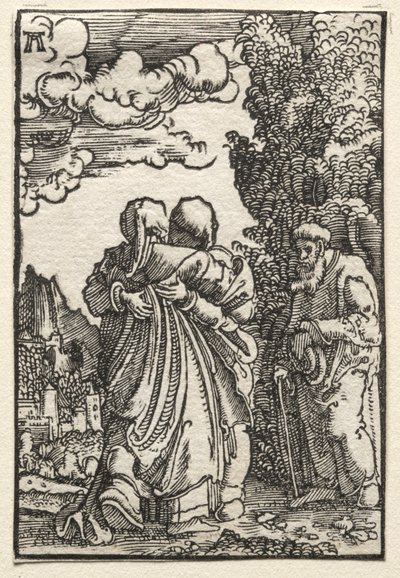 A Queda e Redenção do Homem: A Visitação, c. 1515 de Albrecht Altdorfer