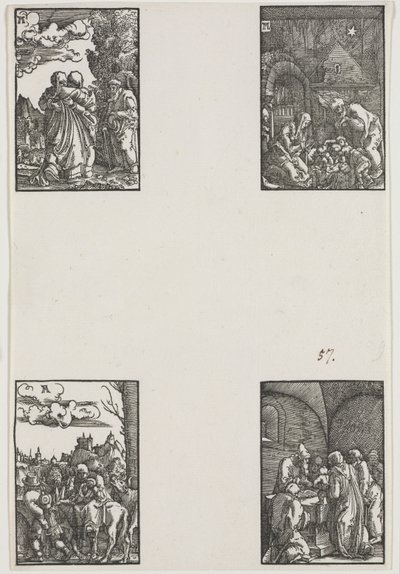 A Queda e Redenção do Homem, c. 1515 de Albrecht Altdorfer