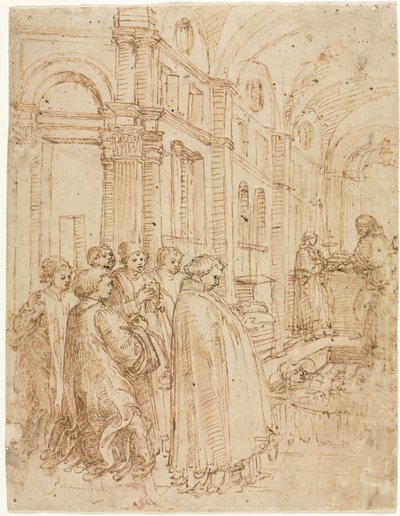 O funeral de Santo Estêvão de Albrecht Altdorfer