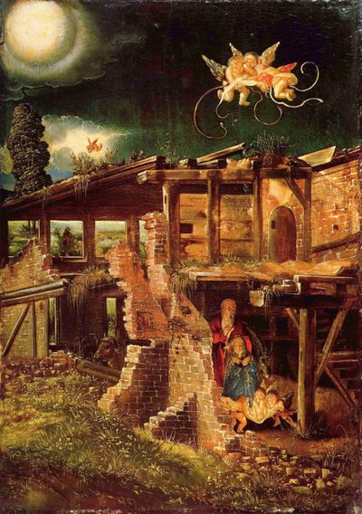 A Noite Santa A Natividade de Cristo, c. 1513 de Albrecht Altdorfer