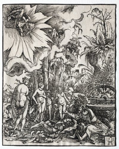O Julgamento de Paris, 1511. de Albrecht Altdorfer