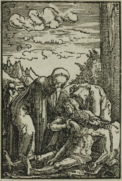 A Lamentação da Virgem, de A Queda e Redenção do Homem de Albrecht Altdorfer