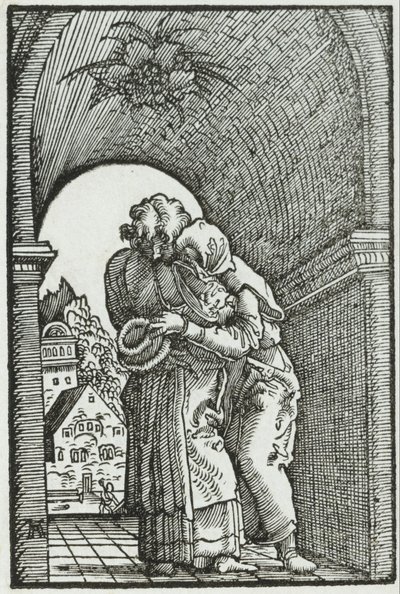 O encontro de Joaquim e Ana de Albrecht Altdorfer
