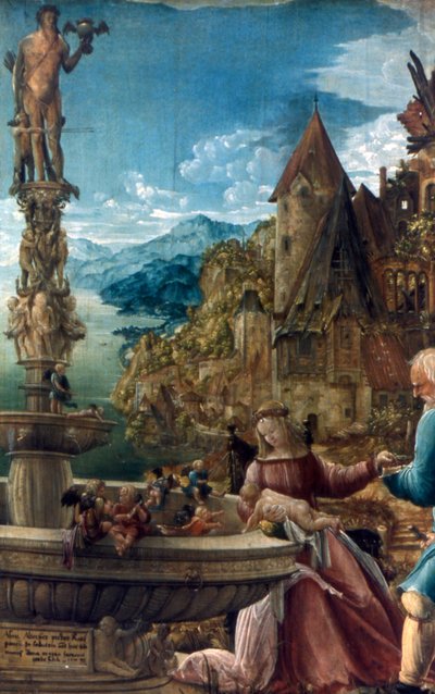 O resto da fuga para o Egito, 1510 de Albrecht Altdorfer