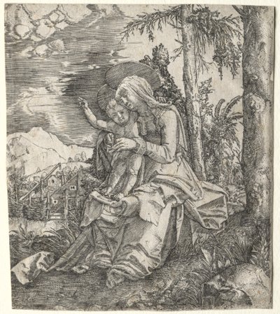 A Virgem em uma Paisagem de Albrecht Altdorfer