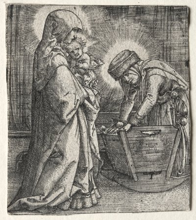 A Virgem com o Menino e Santa Ana no Berço, 1520-1526. de Albrecht Altdorfer