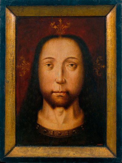 La sainte face - O Santo Rosto - Pintura do círculo de Bouts, Aelbrecht (Albrecht, c1455-1549), Óleo sobre madeira c1500 (37,4x28,2cm) - Museu Nacional d