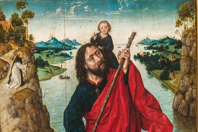 São Cristóvão, detalhe de 2384596 de Albrecht Bouts