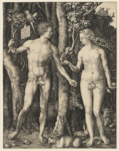 Adão e Eva, 1504 de Albrecht Dürer