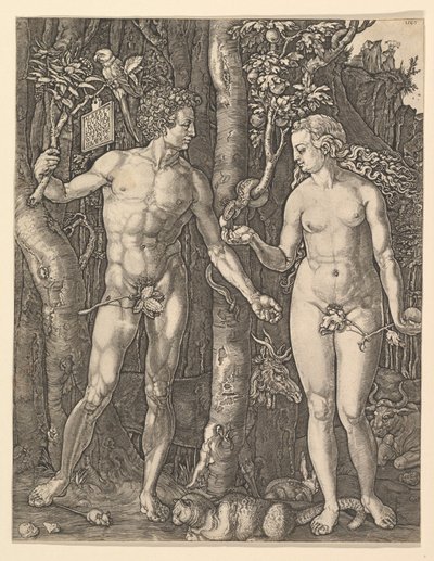 Adão e Eva, 1566. de Albrecht Dürer