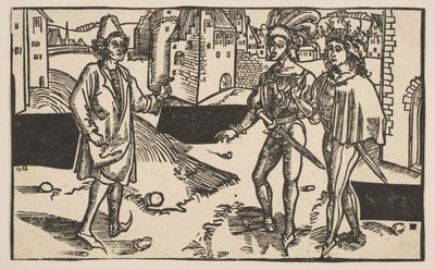 Andria, da Comédia de Terence, reimpressão do século XIX. de Albrecht Dürer