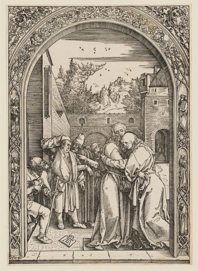 Ana e Joaquim sob a Porta Dourada de Albrecht Dürer