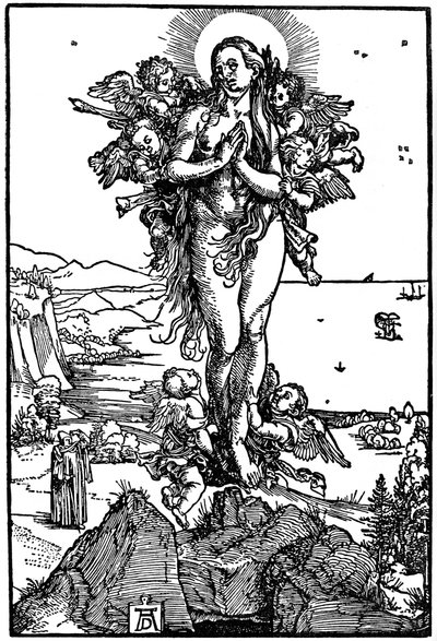 Ascensão de Maria Madalena, 1507-1510, 1936 de Albrecht Dürer